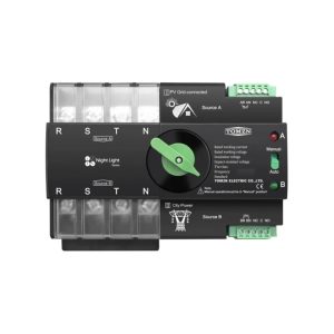 CONMUTADOR DE TRANSFERENCIA AUTOMATICO TRIFASICO 125A - 4P - 380V