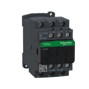 CONTACTOR AC3 TESYS DECA 3X12A - BOBINA: 24V- 1NO+1NC
