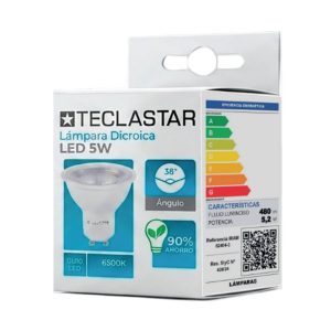 LAMPARA LED DICROICA LUZ FRIA GU10 5W - 450LM
