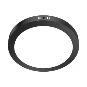 PANEL LED EXTERIOR NEGRO LUZ CALIDA REDONDO 24W - 2140LM