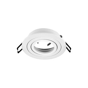 SPOT EMBUTIR 1 LUZ DICROICA MOVIL BLANCO REDONDO Ø94X25MM - GU10