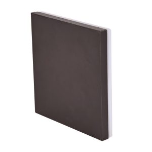 APLIQUE 1 LUZ LED DE PARED CUADRADO LUZ CALIDA NEGRO FLAT C - EXTERIOR 15W - 150LM - 150X150MM