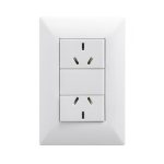 CONJUNTO ARMADO 2 TOMACORRIENTES BLANCO EXULTT + 10A - 220V
