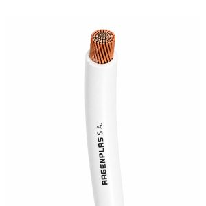 METRO CABLE UNIPOLAR BLANCO FLEXIBLE CLASE 4 ECO 1X6MM