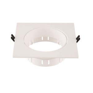 SPOT 1 LUZ EMBUTIR CUADRADO BLANCO FORMO - INTERIOR 15W - 165X165X41MM