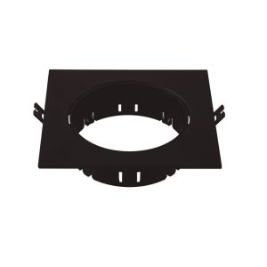 SPOT 1 LUZ EMBUTIR CUADRADO NEGRO FORMO - INTERIOR 15W - 165X165X41MM