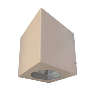 APLIQUE 1 LUZ UNIDIRECCIONAL ARENA VIDRIO PLANO ALUMINIO 13W - 140X160X140MM - GU10