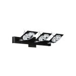 APLIQUE 3 LUCES CHAPA NEGRO 300 50X16.5CM - AR111