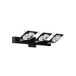 APLIQUE 3 LUCES CHAPA NEGRO 300 50X16.5CM - AR111