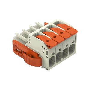 CONECTOR DE EMPALME ENCHUFABLE HEMBRA SERIE 831 - CAGE CLAMP 4 POLOS - 10MM²