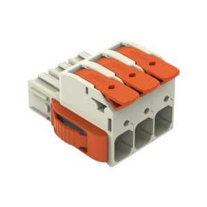 CONECTOR DE EMPALME ENCHUFABLE HEMBRA SERIE 831 - CAGE CLAMP 3 POLOS - 25MM²