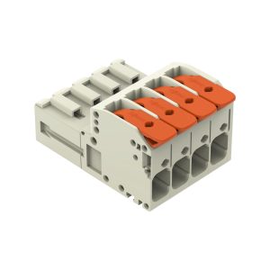 CONECTOR DE EMPALME ENCHUFABLE MACHO SERIE 831 - CAGE CLAMP 4 POLOS - 10MM²