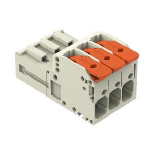 CONECTOR DE EMPALME ENCHUFABLE MACHO SERIE 831 - CAGE CLAMP 3 POLOS - 10MM²
