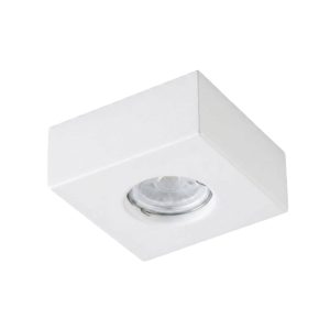 SPOT 1 LUZ SEMIEMBUTIDO FIJO BLANCO CUADRADO - ECO VEDIA 100X100MM - GU10 DICROLED